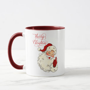 Merry Christmas vintage Santa family ho ho holiday Mug