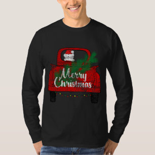 Merry Christmas Vintage Santa Red Truck with Light T-Shirt
