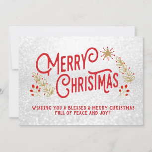 Merry Christmas, Vintage Style Card