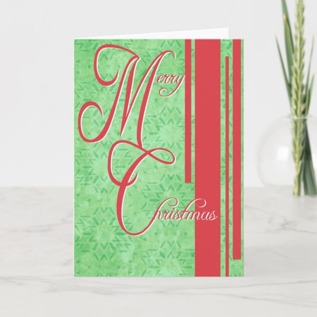 Merry Christmas Vintage Styling Greeting Card (Front)