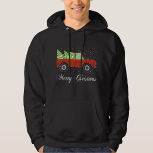 Merry Christmas Vintage Truck Great Family GiftsT- Hoodie