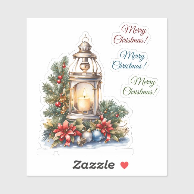 Merry Christmas Vinyl Sticker (Sheet)