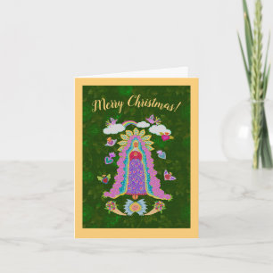 Merry Christmas Virgin Mary Folded Note Card