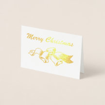 Merry Christmas w/Bells and Ribbon