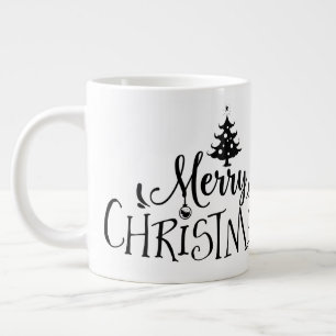 Merry Christmas w Tree/Christmas Quote /Mug Large Coffee Mug