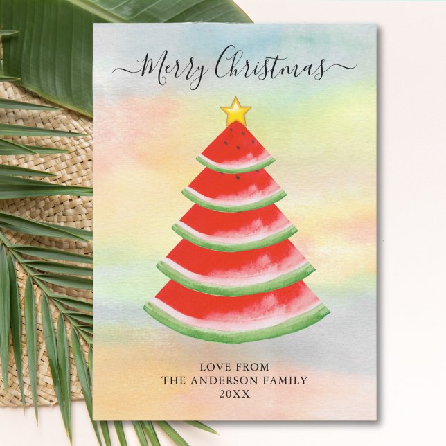 Merry Christmas Watermelon  Holiday Card (Creator Uploaded)