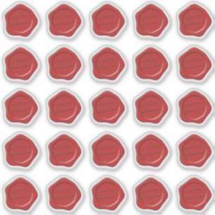 Merry Christmas wax seal sticker