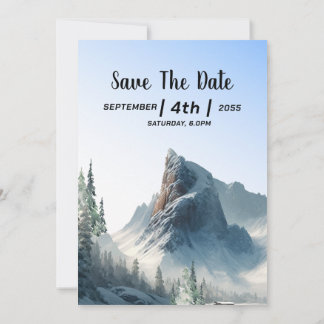 Merry Christmas Wedding Invitation Card Design