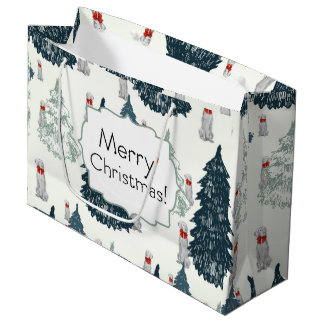 MERRY CHRISTMAS WEIM TREES GIFT BAG