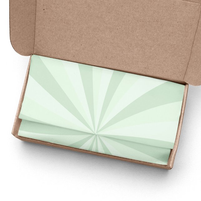 Merry Christmas Whimsical Cute Green Swirly Stripe Tissue Paper (Light green swirly striped tissue paper. )