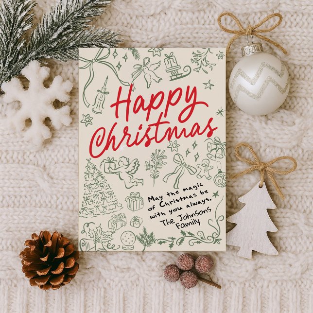 Merry Christmas Whimsical Holiday Card (Creator Uploaded)