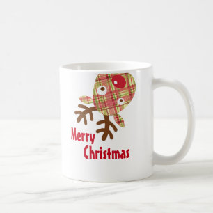 Merry Christmas Whimsical Reindeer Coffee Mug