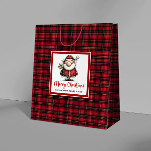 Merry Christmas Whimsical Santa Gift Bag Design