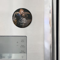 Merry Christmas Whimsical Script  Custom Photo 