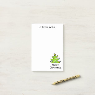 Merry Christmas Whimsical Tree Design Post-it Notes