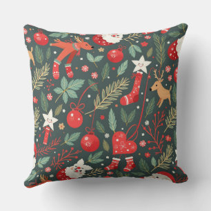 Merry Christmas Whimsy Cushion