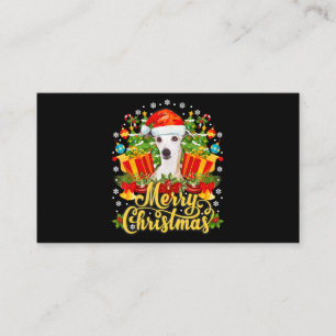 Merry Christmas Whippet Mom Dad Xmas Enclosure Card