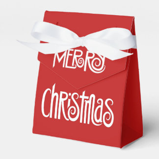 Merry Christmas white Favour Box