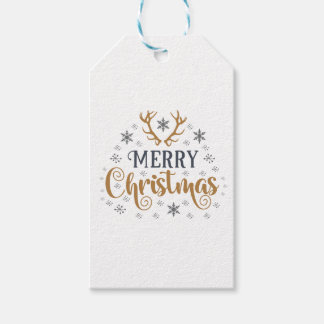 Merry Christmas White Gift Tags