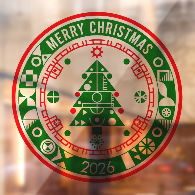 Merry Christmas Window Cling (Sheet 2)