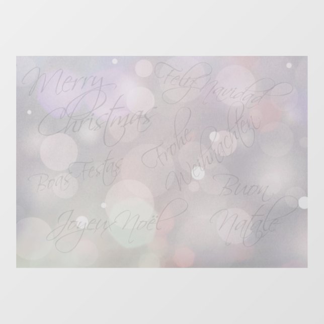 "Merry Christmas" Window Cling (Sheet)