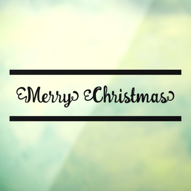 Merry Christmas Window Cling (Sheet 3)