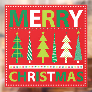 Merry Christmas Window Cling