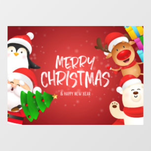 "Merry Christmas" Window Cling
