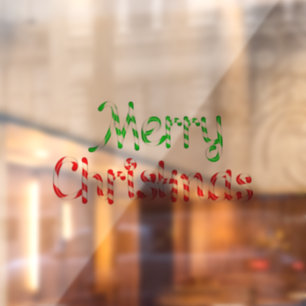 Merry Christmas  Window Cling