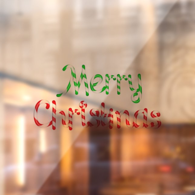 Merry Christmas  Window Cling (Sheet 2)