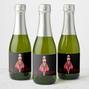 Merry Christmas wine and Sparkling Wine label
