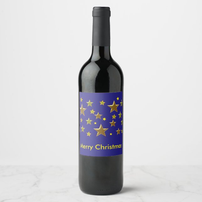 Merry Christmas Wine Label (Front)