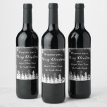 Merry Christmas Wine Labels, Holiday Wine Labels<br><div class="desc">These festive holiday wine labels will make a great gift for anyone in your life!</div>