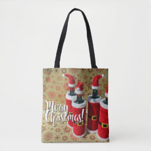 Merry Christmas Wine Tote Bag!