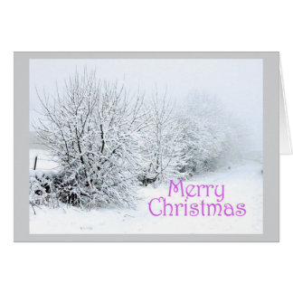 Merry Christmas winter card