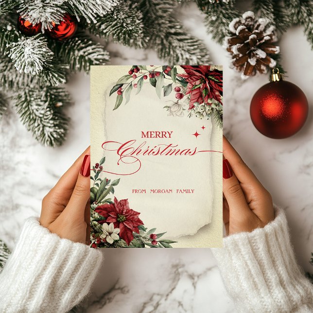 Merry Christmas Winter Flowers Poinsettia Holiday (Creator Uploaded)