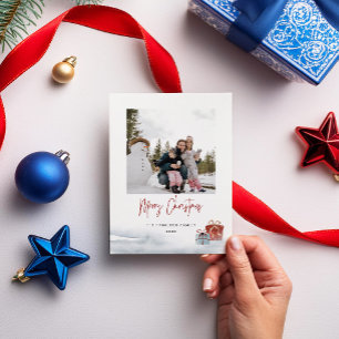 Merry Christmas Winter Gift Holiday Card