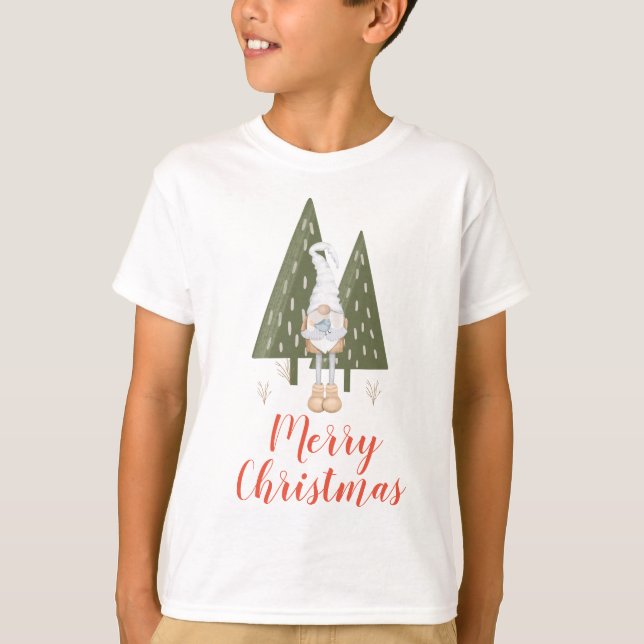 Merry Christmas Winter Gnome T-Shirt (Front)