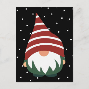 MERRY CHRISTMAS   Winter Holiday Gnome Postcard