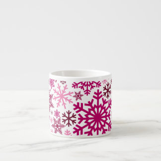 Merry Christmas Winter Snowflake Pattern Espresso Cup