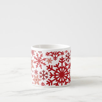 Merry Christmas Winter Snowflake Pattern Espresso Cup