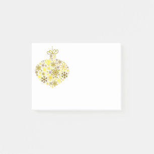 Merry Christmas Winter Snowflake Pattern Post-it Notes