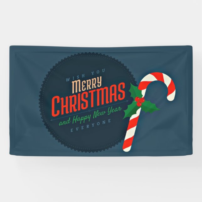 Merry Christmas Wishes Banner (Horizontal)