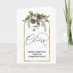 Merry Christmas Wishes Cheers Gift for Friends Wi Card