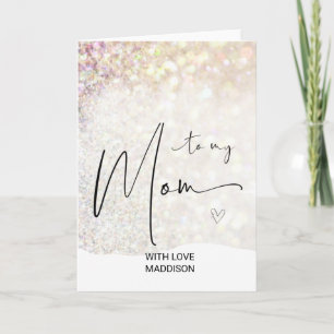 Merry Christmas Wishes Gift for Mom from Daughter  Card