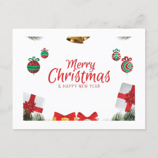 Merry Christmas wishes Holiday Postcard