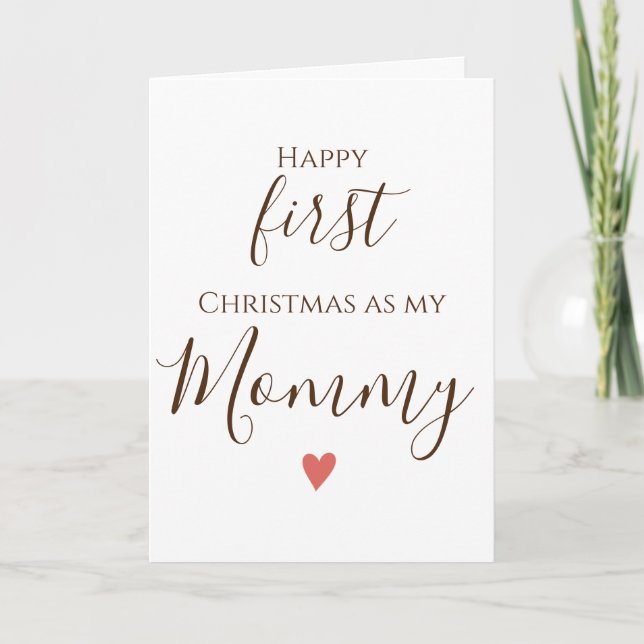 Merry Christmas Wishes to My Amazing Mum! Card (Front)