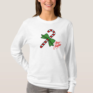 Merry Christmas With Candy Cane T-Shirt