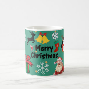 merry Christmas with Candy Canes Gifts Coffee Mug