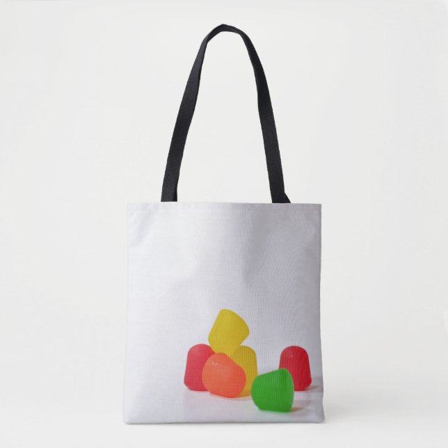 Merry Christmas with Candy Drops Tote Bag (Front)